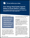 Five things Agents need to know PDF
